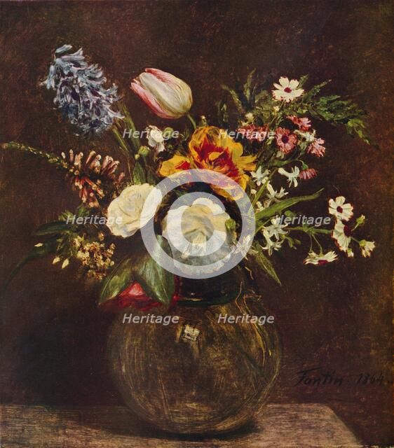 'Flowers', c19th century. Artist: Henri Fantin-Latour.