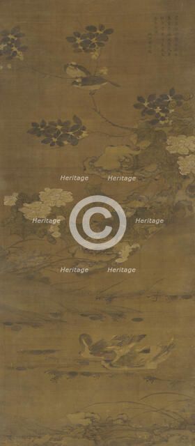 Flowers, Ducks, and other Birds, Ming or Qing dynasty, 15th-18th century. Creator: Unknown.