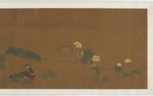 Flowers, ducks, and quail, 17th century. Creator: Unknown