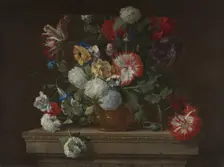 Flowers; Flower-piece, between 1655 and 1699. Creator: Jean-Baptisite Monnoyer