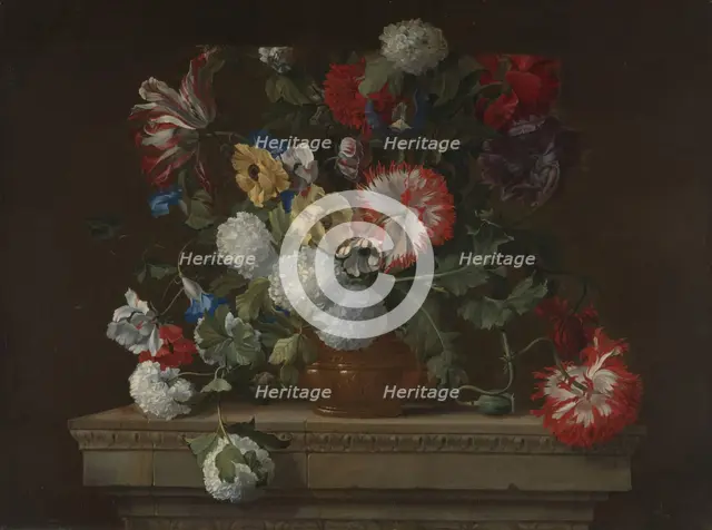 Flowers; Flower-piece, between 1655 and 1699. Creator: Jean-Baptisite Monnoyer.