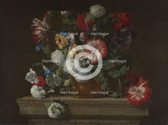 Flowers; Flower-piece, between 1655 and 1699. Creator: Jean-Baptisite Monnoyer.