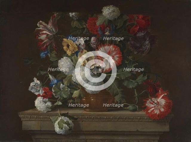 Flowers; Flower-piece, between 1655 and 1699. Creator: Jean-Baptisite Monnoyer.