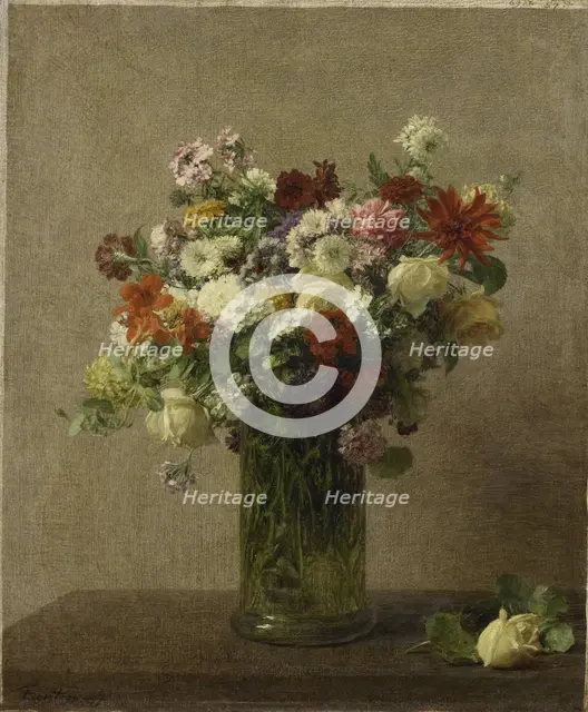Flowers from Normandy, 1887. Creator: Henri Fantin-Latour.
