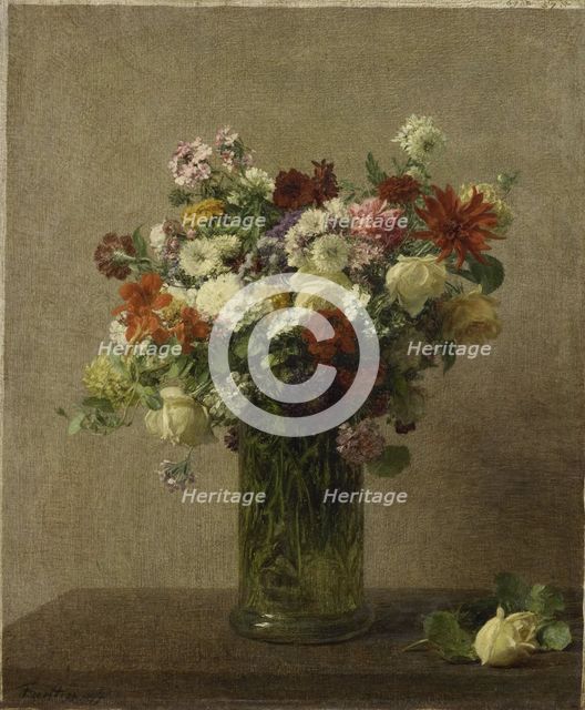 Flowers from Normandy, 1887. Creator: Henri Fantin-Latour.