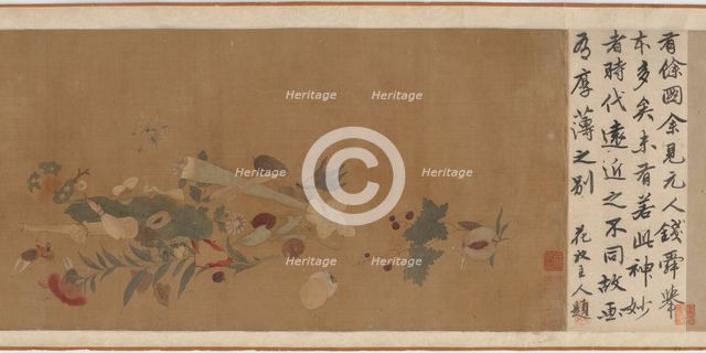 Flowers, fruit, shells, and insects, 1368-1644. Creator: Unknown.