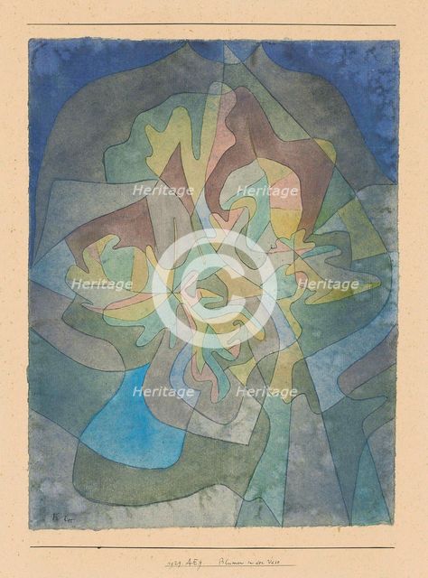 Flowers in the Vase, 1929. Creator: Klee, Paul (1879-1940).