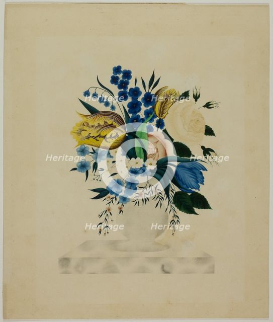Flowers in a Marble Vase, n.d. Creator: Unknown.