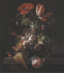 Flowers in a Bowl, 1672-1708. Creator: Elias Van Den Broeck