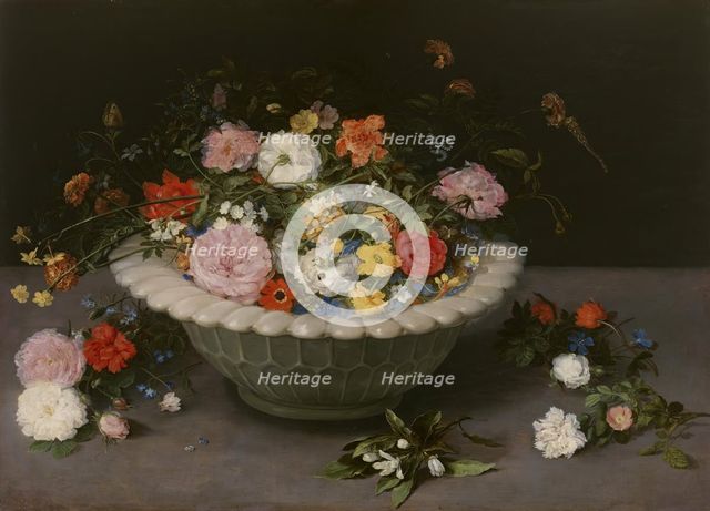 Flowers in a Bowl, 1615. Creator: Jan Brueghel the Elder.