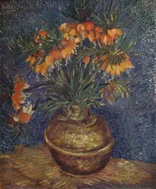 Flowers in a Brass Vase 1887, (1923). Artist: Vincent van Gogh