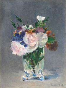 Flowers in a Crystal Vase, c. 1882. Creator: Edouard Manet