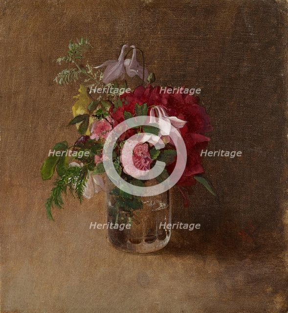 Flowers in a Glass, 1873. Creator: Albert Edelfelt.