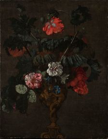 Flowers in a Sculptured Vase. Creator: Johann Daniel Preissler
