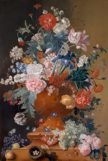Flowers in a Terracotta Vase 18th century