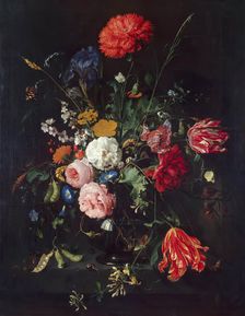 Flowers in a Vase, 17th century. Creator: Jan Davidsz de Heem