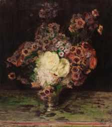 Flowers in a vase, 1898. Creator: Jacques Emile Blanche