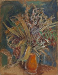 Flowers in a Vase, 1920-1940. Creator: Meri Genetz