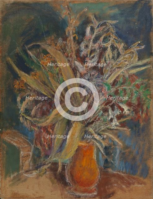 Flowers in a Vase, 1920-1940. Creator: Meri Genetz.