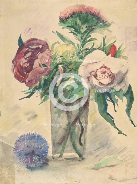 Flowers in a Vase, ca. 1884-1904. Creator: Zacharie Astruc.