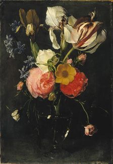 Flowers in a vase. Creator: Seghers, Daniel (1590-1661)