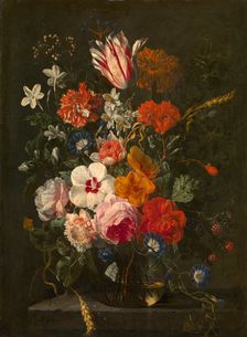 Flowers in a Vase, c1660-c1679. Creator: Abraham Mignon