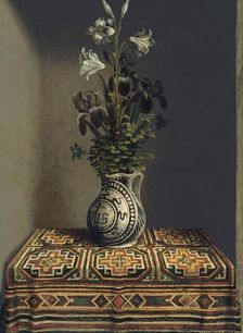 Flowers in an Jug (verso), 1485. Creator: Hans Memling