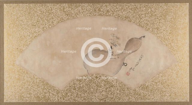 Flowers in Gourd, late 19th century. Creator: Shibata Zeshin.