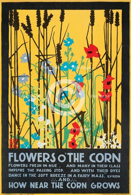 Flowers O' The Corn, 1920. Creator: McKnight Kauffer, Edward (1890-1954).