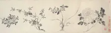 Flowers of the Four Seasons, Ming dynasty (1368-1644), 1599. Creator: Chen Jiayan
