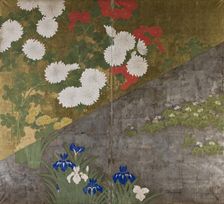Flowers of the Four Seasons, between 1850-1860. Creator: Kikoku