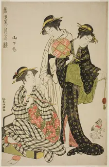 Flowers of Yamashita (Yamashita hana), from the series "Contest of Contemporary..., late 1780s. Creator: Kitao Masanobu