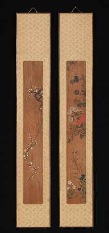 Flowers of Spring and Autumn, shortly after 1701. Creator: Ogata Korin
