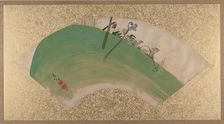 Flowers on Grass, late 19th century. Creator: Shibata Zeshin