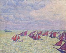 Flottille d'Arnemuiden, 1896. Creator: Rysselberghe, Théo van (1862-1926)