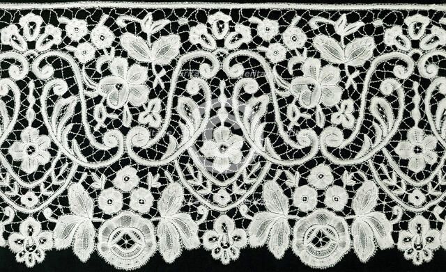 Flounce, Belgium, 1865/85. Creator: Unknown.