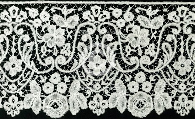 Flounce, Belgium, 1865/85. Creator: Unknown.