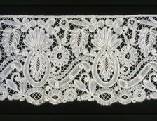 Flounce (Fragment), Belgium, 1860s/80s. Creator: Unknown