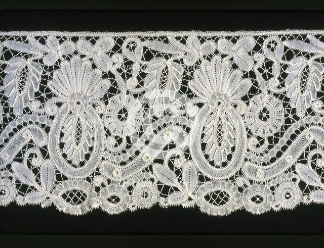 Flounce (Fragment), Belgium, 1860s/80s. Creator: Unknown.