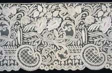 Flounce, Ghent, 1862. Creator: Convent School of the Soeurs de Nôtre-Dame de la Visitation