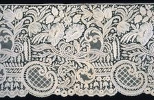 Flounce, Ghent, 1862. Creator: Convent School of the Soeurs de Nôtre-Dame de la Visitation