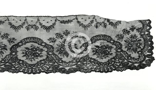 Flounce (Incomplete), England, 1850/75. Creator: Unknown.