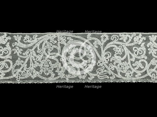 Flounce (Possibly From an Alb), Italy, 1701/50. Creator: Unknown.
