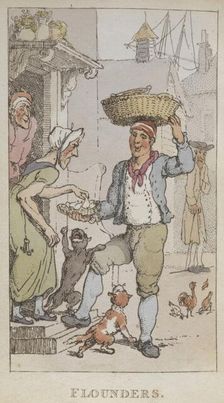 Flounders 1820. Creator: Thomas Rowlandson