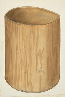Flour Barrel, 1935/1942. Creator: Wilbur M Rice