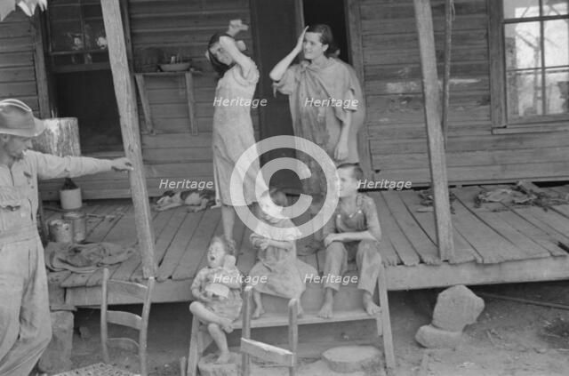 Floyd Burroughs and Tengle children, Hale County, Alabama, 1936. Creator: Walker Evans.