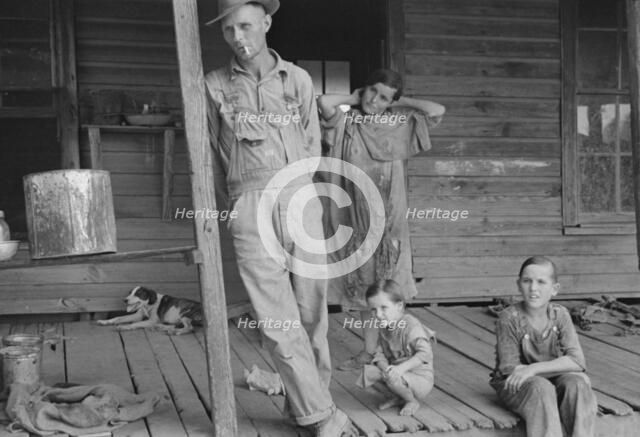 Floyd Burroughs and Tengle children, Hale County, Alabama, 1936. Creator: Walker Evans.