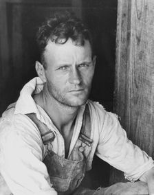 Floyd Burroughs, cotton sharecropper, Hale County, Alabama, 1936. Creator: Walker Evans