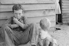Floyd Burroughs, Jr., and Othel Lee Burroughs, called Squeakie, 1936. Creator: Walker Evans