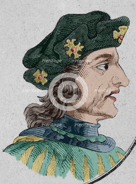 Fruela II, (c874-925), King of Asturias (910-924) and King of León (924-925), 1853.  Creator: Unknown.